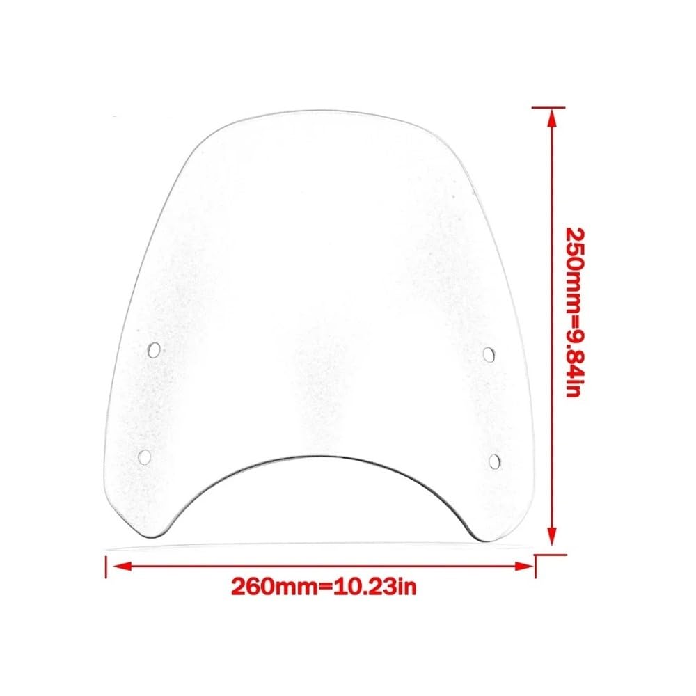 Windshield Deflector Motorcycle Windscreen Windshield Triumph Street Twin Bonneville Scrambler 1200 XE XC BE 2019-2021 Wind Deflector