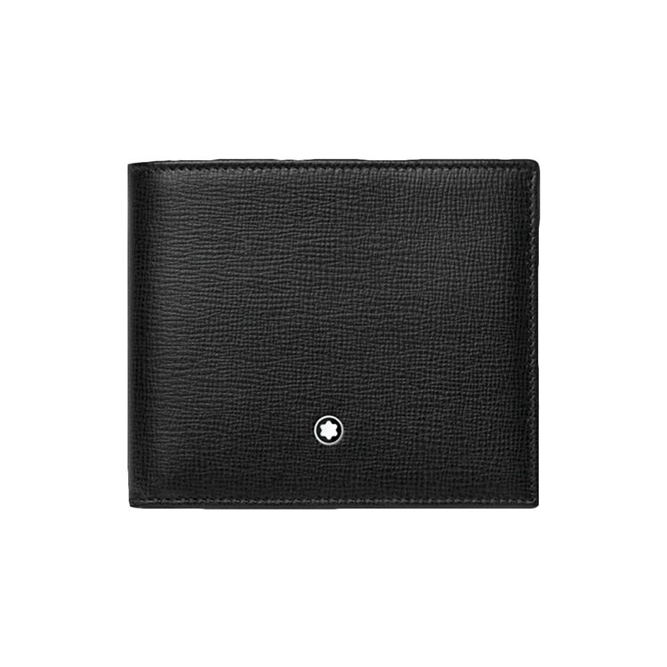 

Montblanc Short Wallet Leather Men Wallets Black 116841 Box(Basic Set+Box)