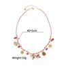 Atoztide Moda Collar con Colgante de Cereza para Mujer Acero Inoxidable Múltiples Estilos Perla de Imitación Cerámica Colgante Joyería Regalo