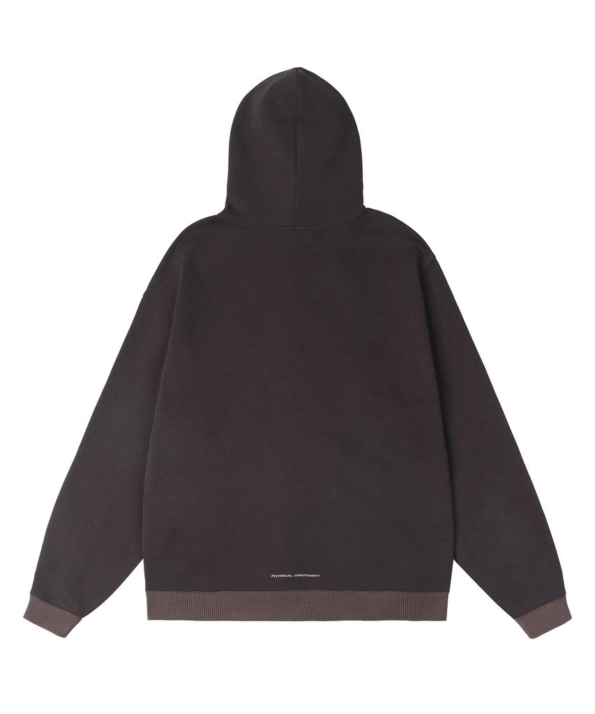 Phyps Motorcycle H-Tech Grid Mix Hoodie Zip-Up Burgundy