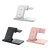 3 In 1 Wireless Charging Desk Stand Space Saving For S24 S23 Watch Earphone Fast Charging Phone Watch Earphone Foldable