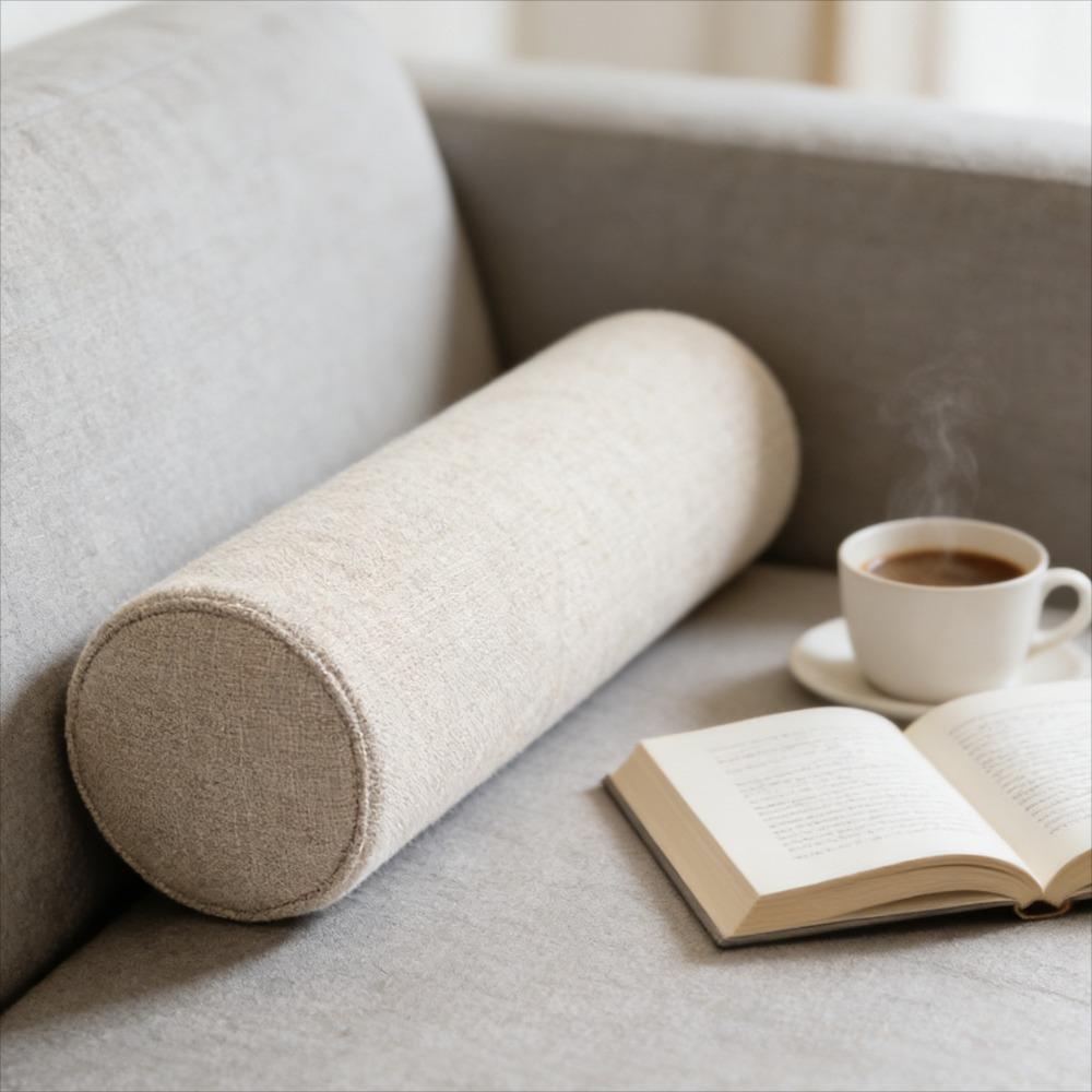 Ergonomic Cylindrical Pillow for Waist Support Office Cushion Long Sleeping Leg Rest