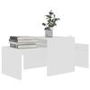 VidaXL Ensemble de tables basses Blanc 100x48x40 cm Aggloméré