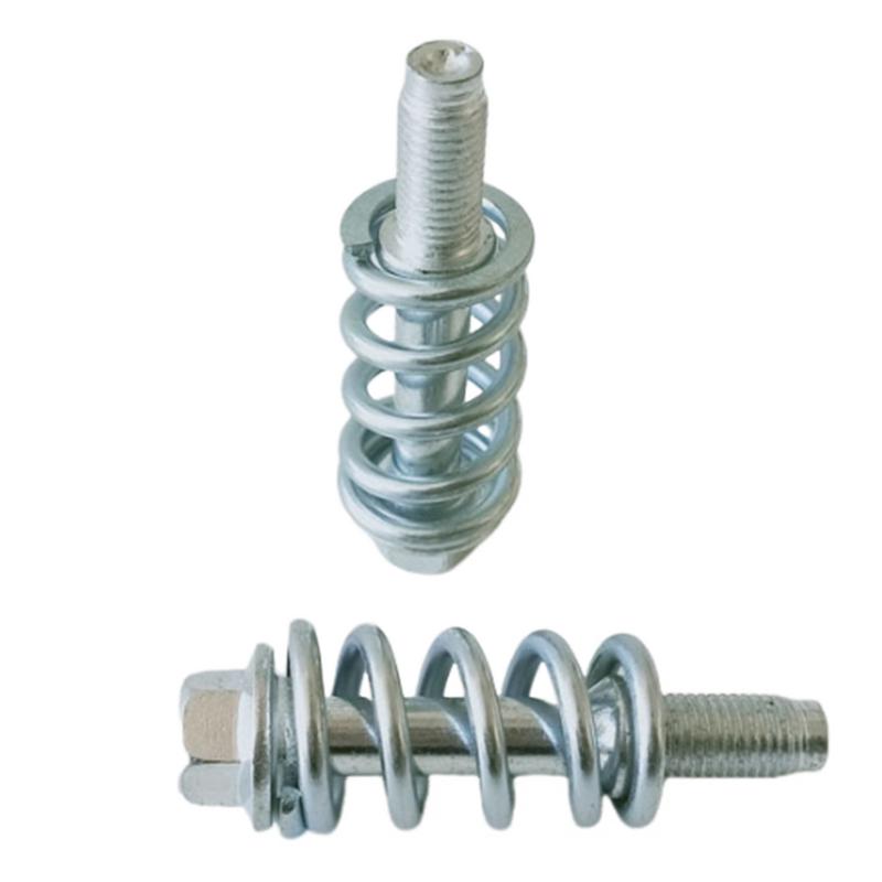 Exhaust Bolt and Spring Kit Replacement Screw with Spring Muffler Flange Bolt Spring Kit Shock-Absorbing Screw Set Car