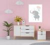 Picture Poster In a Frame A4 Cm Elephant PD210