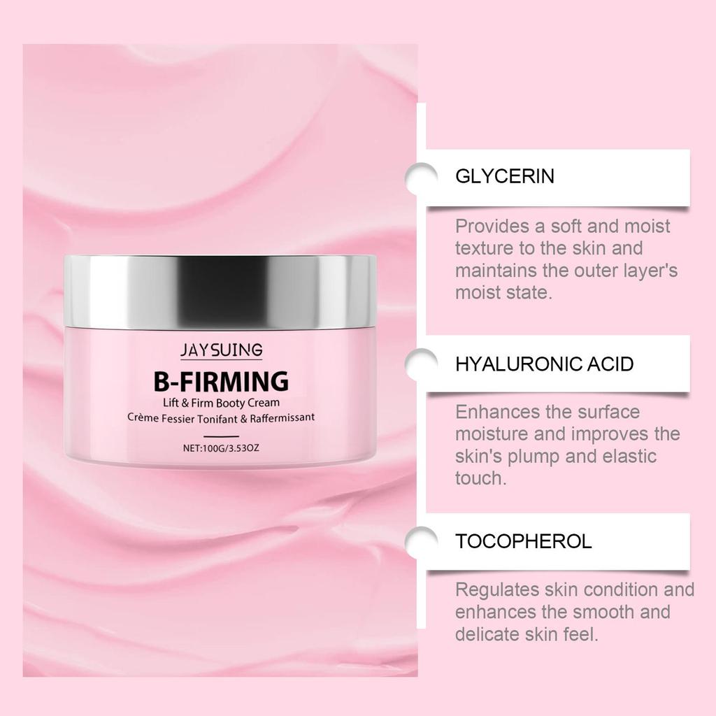 Jaysuing Buttock Care Cream 100g - Fast Plumping Buttock Cream, Improves Sagging Buttocks, Butt Enhancing Cream, Women's Sexy Body Care Cream