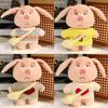Stuffed Plush Pig Animal With Removable Clothes Bendable Ears Soft Gift Toy
