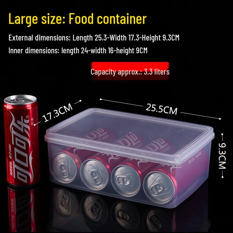 Food-Grade Transparent Refrigerator Storage Box