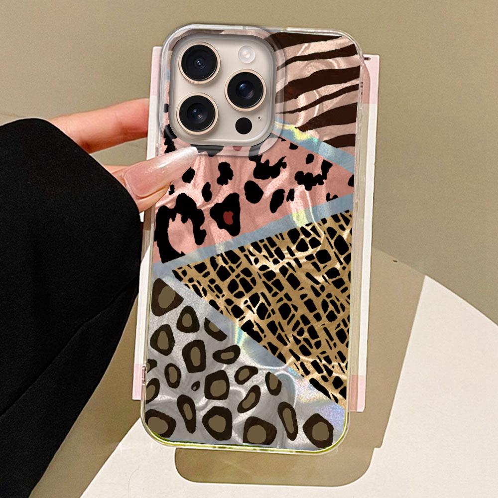 

Leopard Print Water Wave Texture Phone Cases for iphone 16 15 14 7 8 Plus 13 Pro Max SE 2022 X XS XR Shell Silicone Girsl Cover iPhone 16