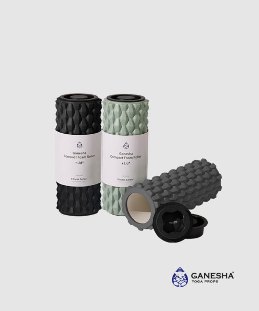 GANESHA YOGA PROPS Compact Foam Roller + 33Cm Lead