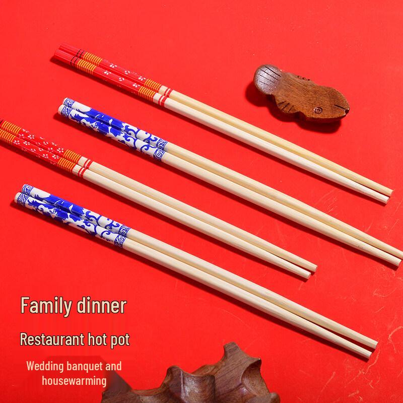 ZISIZ Premium Individually Wrapped Bamboo Chopsticks