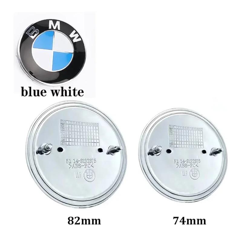 

2 шт. 82 мм 74 мм Автомобільний значок Логотип на капот, передню, задню частину багажника Для BMW E46 E39 E38 E90 E60 Z3 Z4 X3 X5 X6 51148132375 1pcs82mm 1pcs74mm