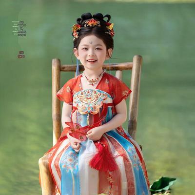 Girls' Summer Hanfu Ruqun Princess Dress