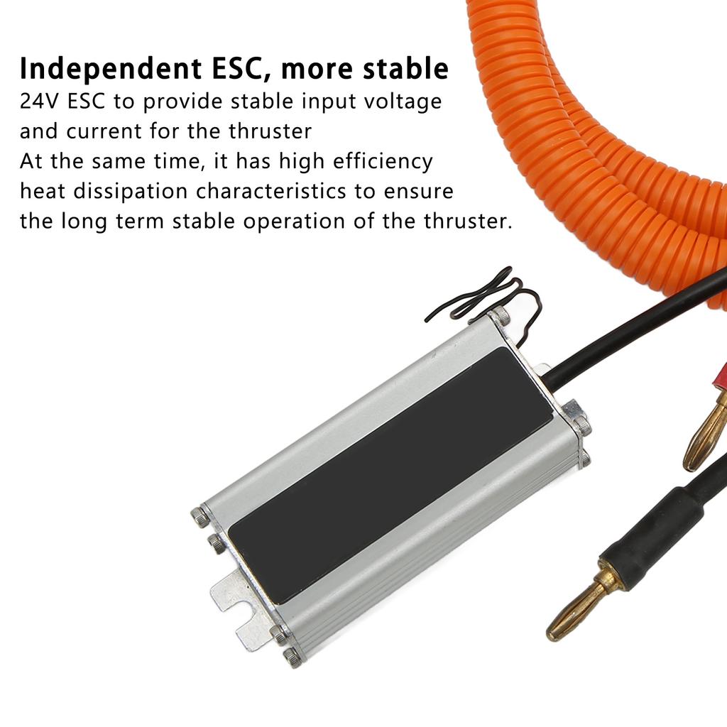 TD6E 24V 7kg Thrust 400W Underwater Thruster with ESC and Remote Control for RC Boats ROV AUV Inflatable Boat