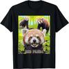 Cute Red Panda In The Wild Montage Illustrated T-Shirt