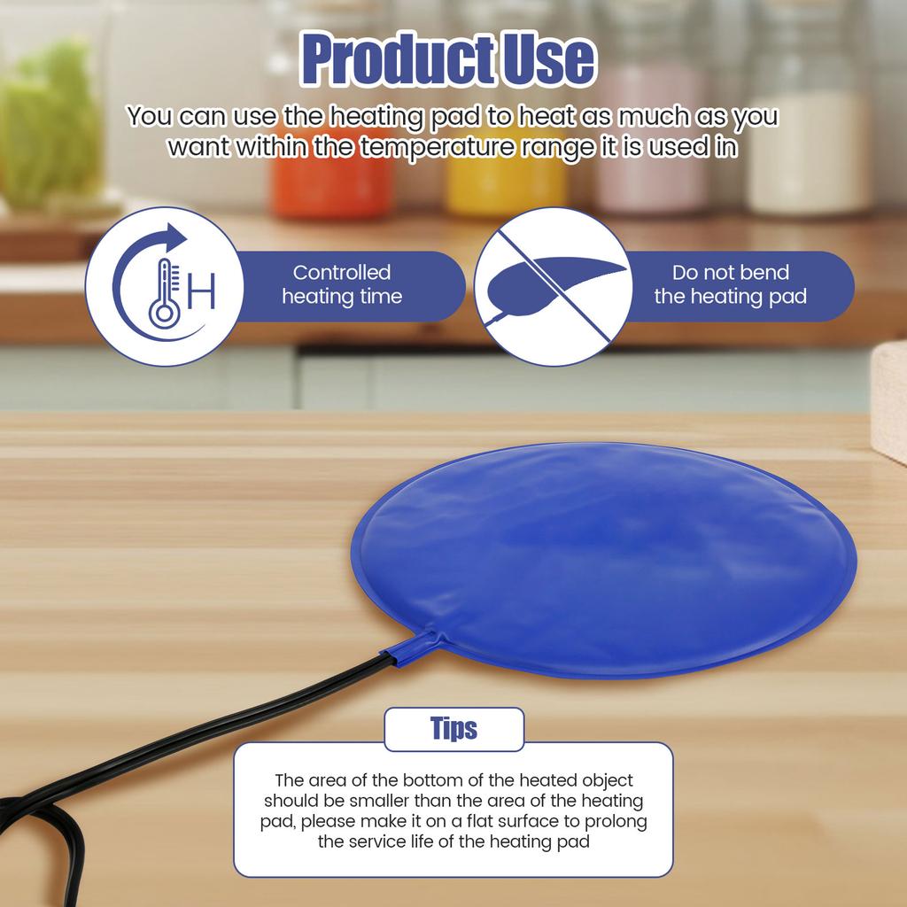 Brewing and Fermentation Heating Pad Waterproof Sourdough Warming Mat 25W For Beer Wine Spirits Seedling Home Alcohol Making