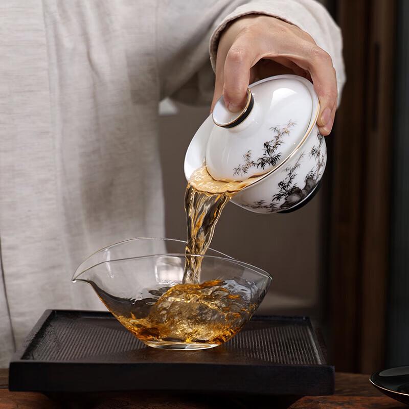 Tang Hui Ceramic Floating Lid Gaiwan Tea Bowl