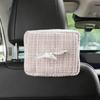 Scatola porta fazzoletti per auto Carino fiocco scatola da pompaggio per schienale seggiolino auto Borsa porta fazzoletti per auto di pregio