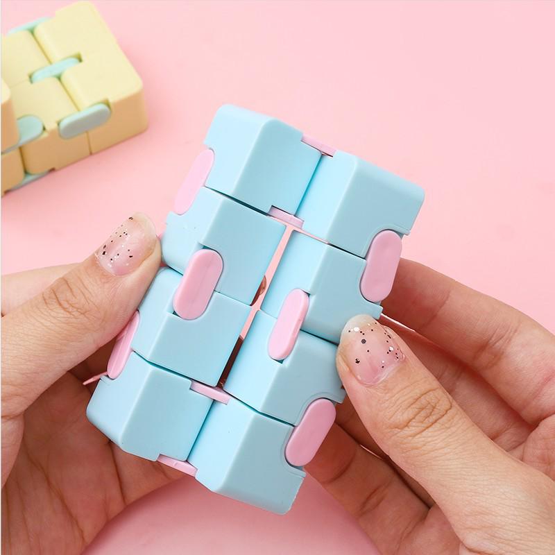 Creative Macaron Infinity Cube: Two-Layer Stress Relief & Educational Toy