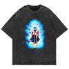 Camisetas de Verano 2026 Dragon Ball Estampado Vintage Algodón Lavado Unisex Oversize Camisetas Cell Majin Boo Super Saiyan Gohan Tops de Anime