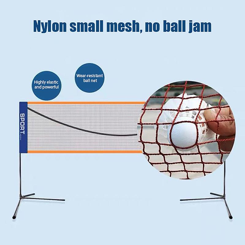 3.1/4.1/5.1/6.1M Professional Sport Training Standard Badminton Net Volleyball Net Easy Setup Outdoor Tennis Mesh Net Exercise