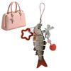 Acrylic Fish Star Pendant Simulated Fish Phone Lanyard Handmade Fish Keychain  Gifts for Friend