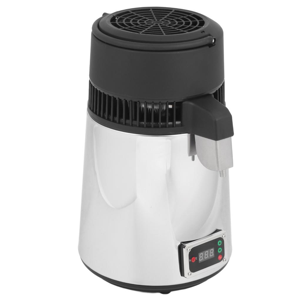 750W Water Distiller 4L Countertop Distiller Machine Stainless Steel Distilled Water Maker with