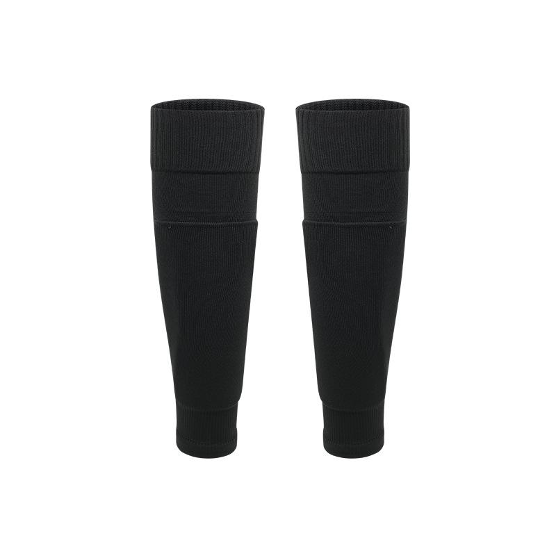 2026 Football Socks Solid Color Integrated Socks Footless Calf Socks with Pockets Bottomless Leg Guards Board Socks