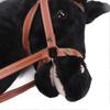 Plush Horse Riding Stick for Kids Balance Development Sturdy Wooden Pole Soft Plush Horse Head Stick Toy
