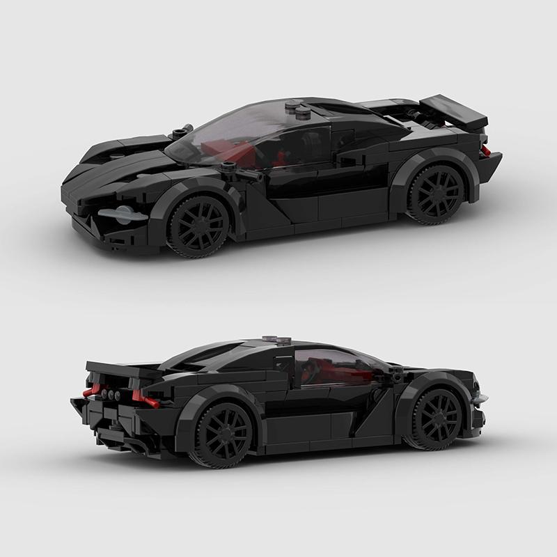 Hot Moc 765Lt City Speed Racing Car Sports Building Blocks Bricks Technique Supercar Racers Vehicles Kits Toys Gift