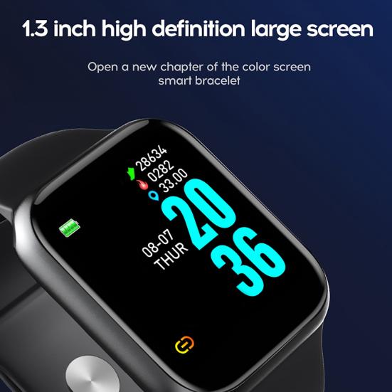 Y68 Waterproof Heart Rate Blood Pressure Monitor Smart Bracelet for iOS Android