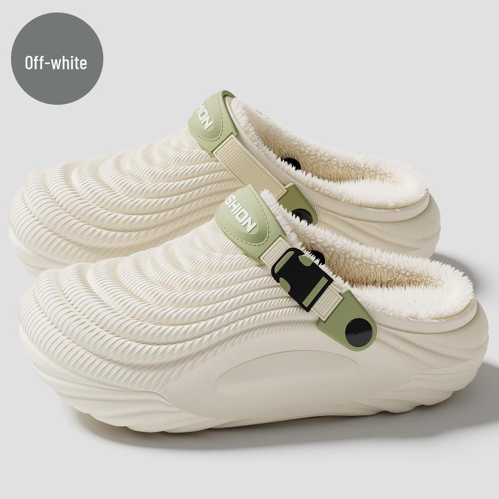 Pantofole in Cotone Impermeabili Antiscivolo da Uomo e da Donna - Peluche, Calde, Copri-Tallone per Uso Interno Invernale.