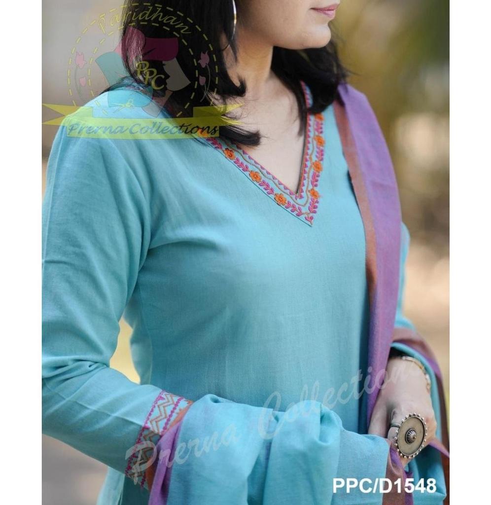Indian Women Designer Kurta Pant Dupatta Set Bollywood Top Tunic Kurti Salwar Suit Dress