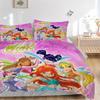 3pcs Winx Club Duvet Cover Set, 1 Duvet Cover + 2 Pillowcases (No Insert), High-Definition Print, Home & Dorm Set Yy251208017