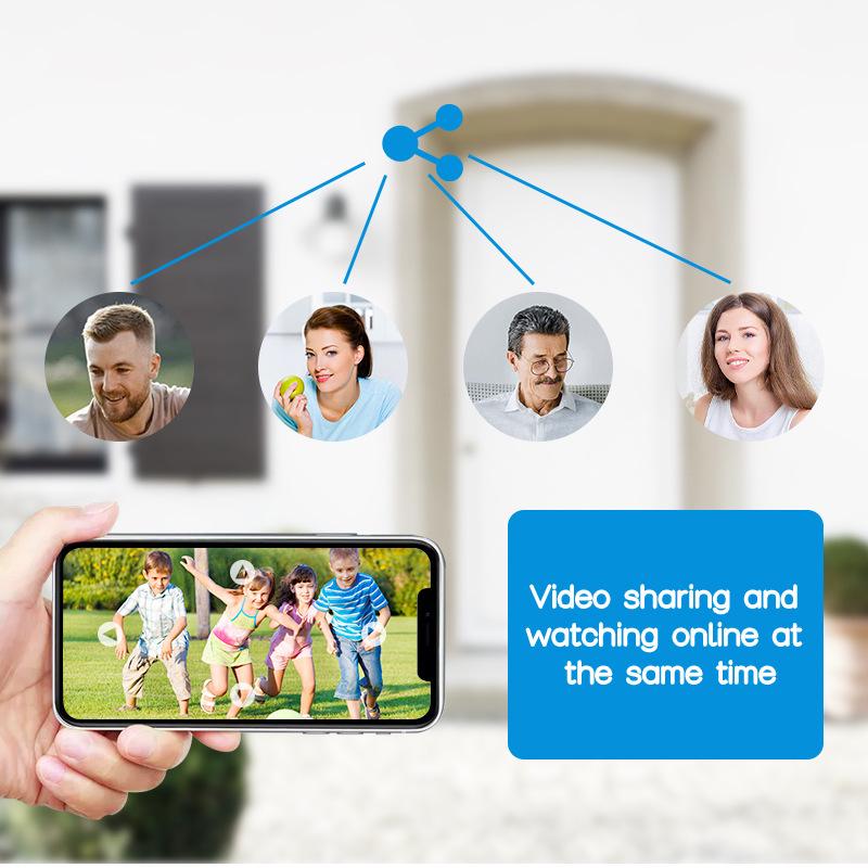 V380Pro Indoor Three-Lens 600W Pixel Home WiFi Camera