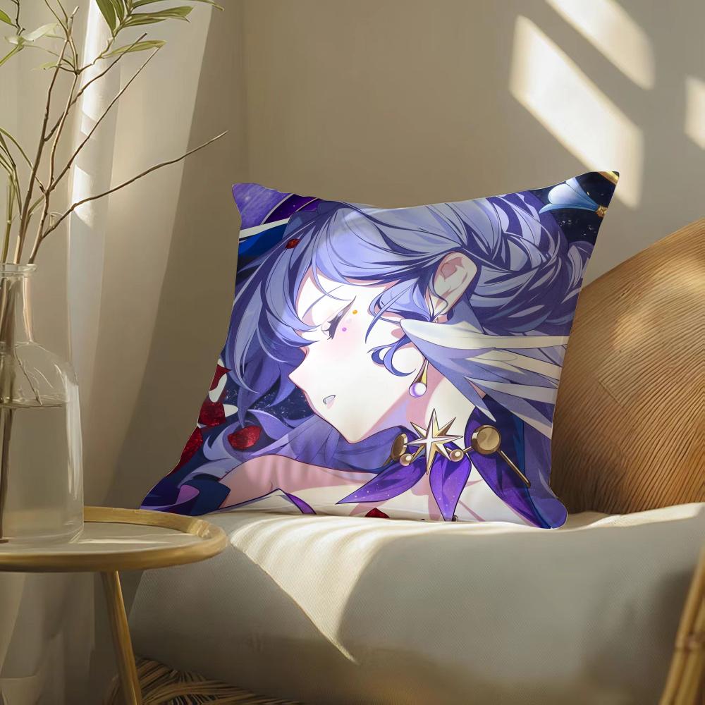 H-Honkai Star Rail Game ROBIN Pillow Case Silky Elegant Comfort Sofa Bed Invisible Zipper