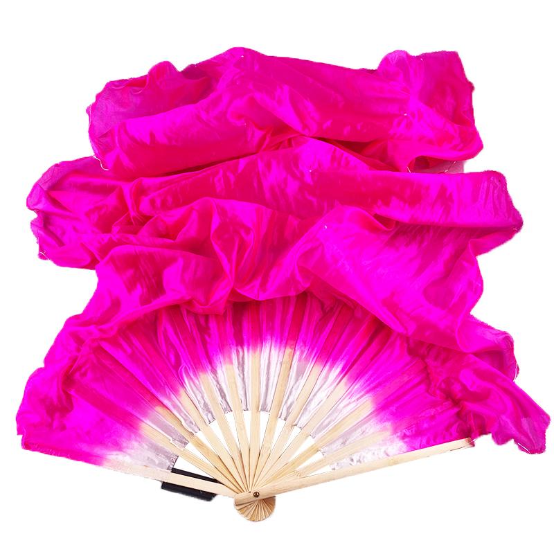 1.5M LED Dance Fan Belly Dance Ballet Fan Women Dance Party Stage Show Props LED Long Silk Fans Glowing Silk Cloth Hand Held Fan
