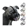 Atmungsaktiver Metallkorb-Maulkorb für Pitbull Amstaff Staffordshire Terrier Große Hunde