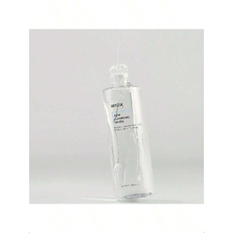 Rovectin Aqua Deep Cleansing Water 400ml - Impurities Remover From Ocean Deep With Hyaluronic Acid And Marine Plants From Jeju Island