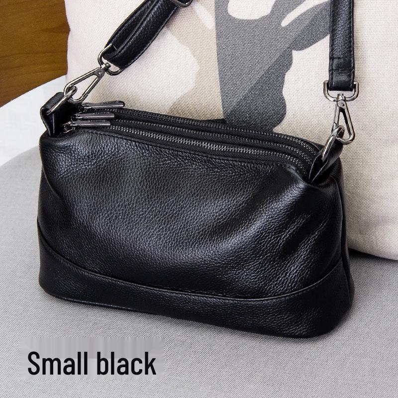 Women's 2025 Trendy Genuine Leather Multi-Zipper Crossbody & Shoulder Bag - Soft Cowhide Handbag