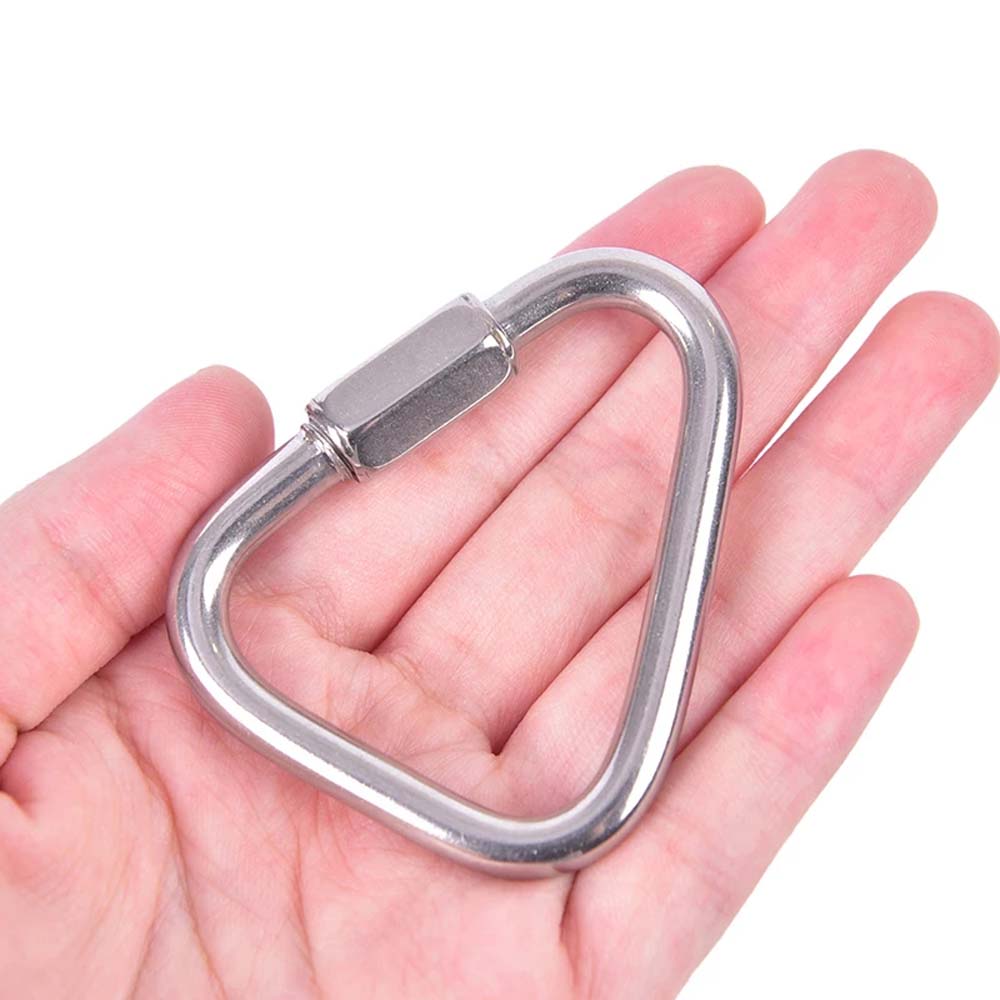 Buckle Mountaineering Snap Clip Fast Hook Triangle Carabiner Climbing Buckle Safety Connection Lock