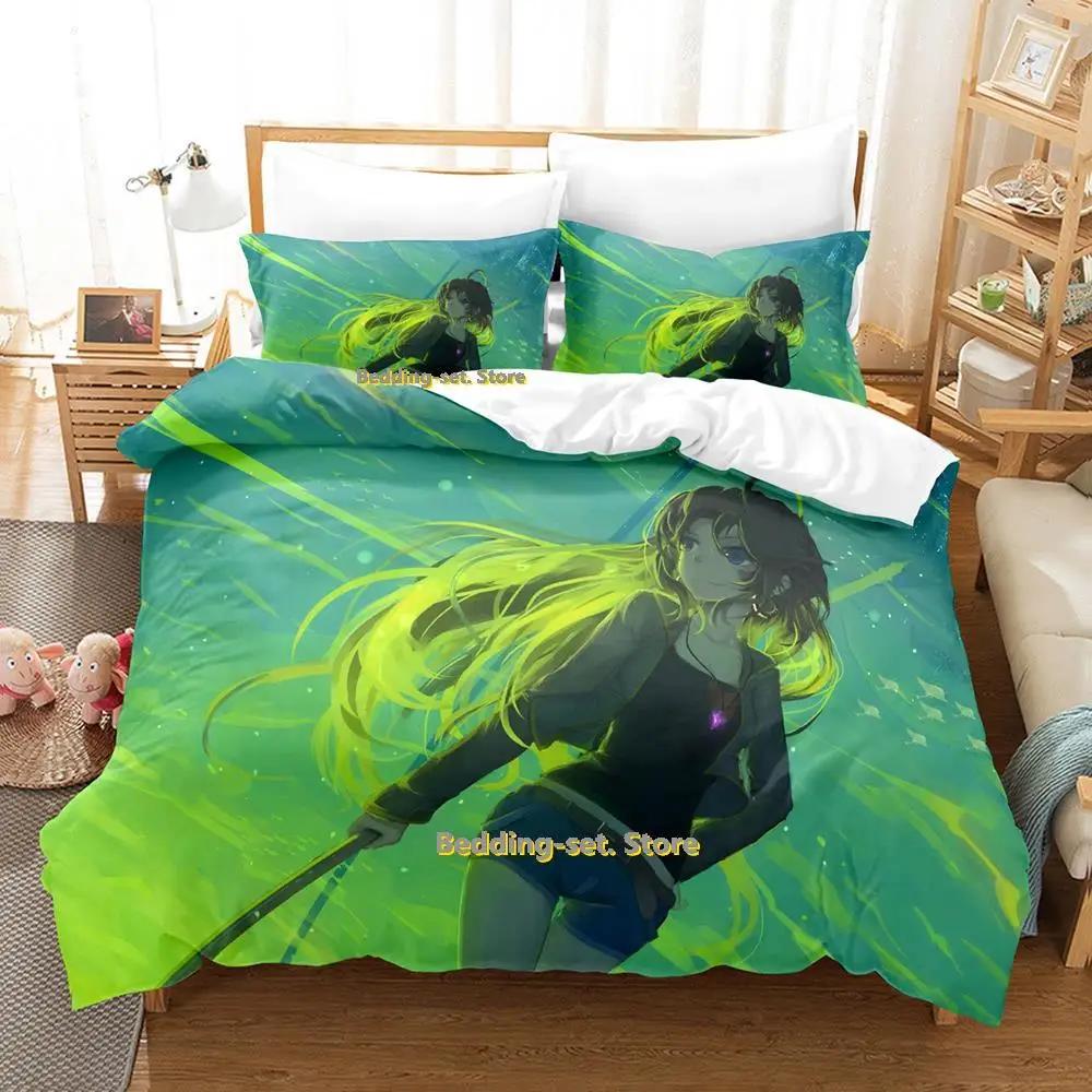

Anime Adult Boys Bedding Set King Single Twin Queen Size Duvetcover Set Fantasia Bed Set Quilt Cover Pillowcase EU single(135x200cm)