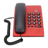 KXT504 Multifunktionale Festnetz-Telefonanlage mit Akku und Schnur, Dual-Magnet-Hörer für Hotel(rot )