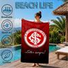 Always Fight Spirit Printed Microfiber Beach Towel, Soft And Absorbent, Quick-Dry, Ideal for Summer Travel, Beach Essential, Swimming Pool
