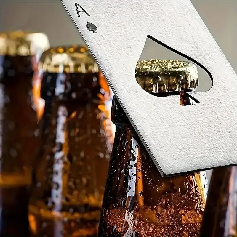 Creative poker beer bottle opener Stainless steel bottle opener Spades A bottle opener Beer individual wine opener
