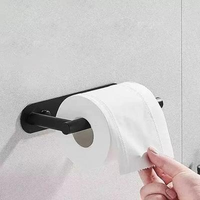 Papiertuchhalter Edelstahl Toilettenpapierrollenhalter Badezimmer Wandmontiert Handtuch Selbstklebend Toiletten Aufbewahrungsregal