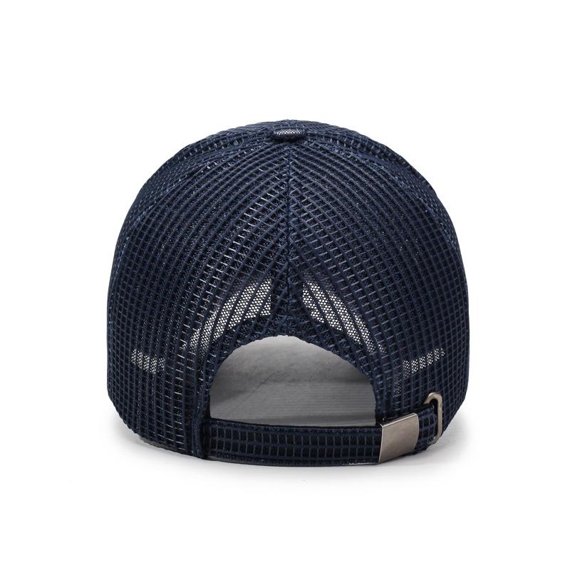Summer Long Brim Baseball Cap Men's Outdoor Net Sun Hat Breathable Fishing Cap