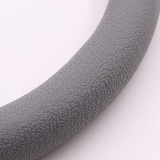 Gray Car Auto Silicone Steering Wheel Cover Protector Shell Leather Texture