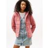 Women's Jacket TJW Slim LW Hooded Padded Tahiti Berry (DW0DW20959) Pink