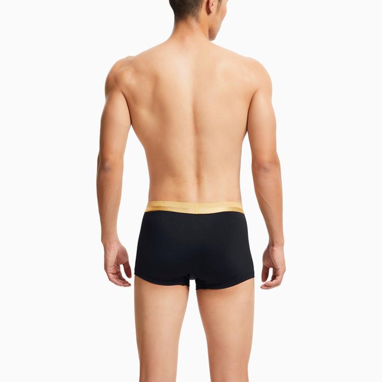 Calvin Klein Boxer de Jacquard Color Block de Tiro Bajo Transpirable Ropa interior para Hombre Negro NB3026-UB1